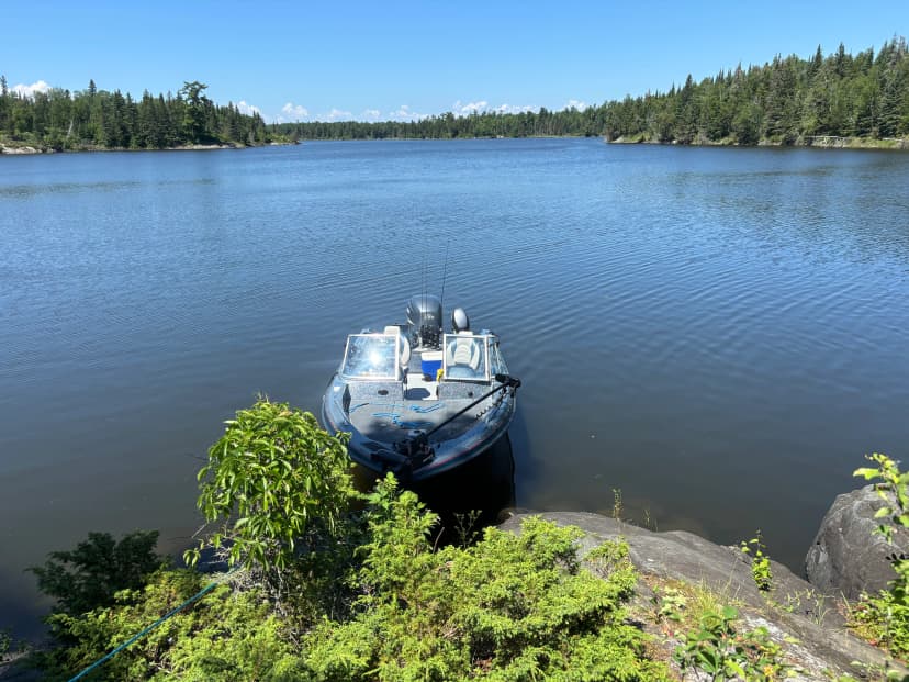 Fishing gear prepared for a guided trip